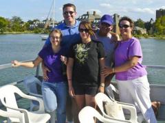 Me in the purple polo, my other half's family